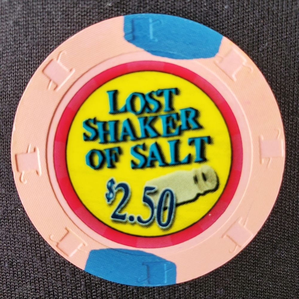 ☆RARE☆ Margaritaville $2.50 Lost Shaker of Salt Casino Poker Chip Jimmy Buffett